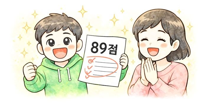 성적 향상 후기 삽화